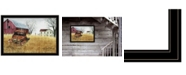 Trendy Decor 4U Granddad's Old Truck by Billy Jacobs, Ready to hang Framed Print, Black Frame, 33" x 23"